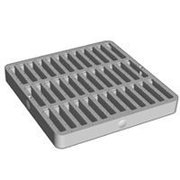 Nds DrainTech 0902SDB Drain Grate, 5/16 in Grate Opening, 27.29 sq-in Open Surface Area, 9 in L, 9 in W 980/0902SDB